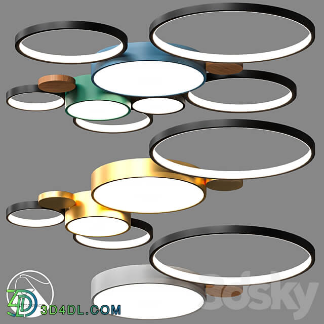 LampsShop.com PL3149 Ceiling Lamp Pary Ceiling lamp 3D Models