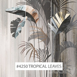 Creativille wallpapers 4250 Tropical Leaves 3D Models 