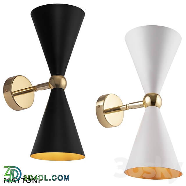 Wall lamp sconce Vesper MOD108WL 02GB MOD108WL 02WG 3D Models