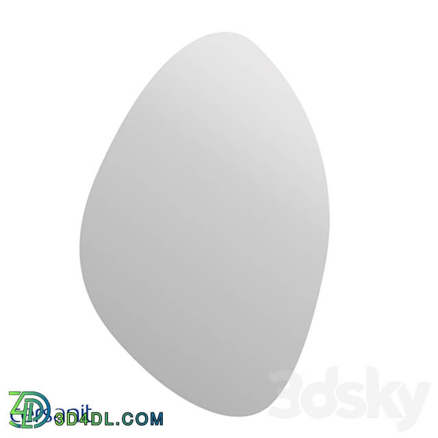 Mirror Cersanit ECLIPSE smart 60x85 with organic lighting A64153 3D Models