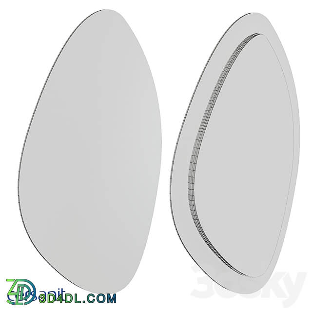 Mirror Cersanit ECLIPSE smart 60x85 with organic lighting A64153 3D Models