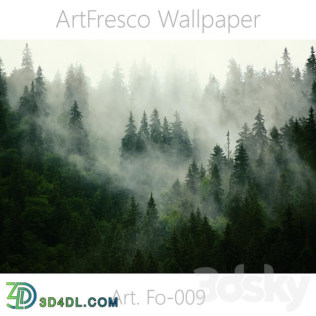 ArtFresco Wallpaper Designer seamless wallpaper Art. Fo 009OM 3D Models