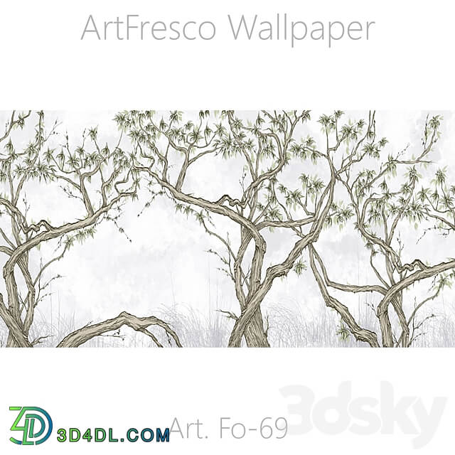 ArtFresco Wallpaper Designer seamless wallpaper Art. Fo 069OM 3D Models