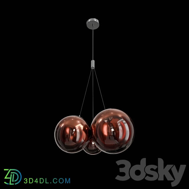 ELCHE SP3 CHROME GOLD COPPER Pendant light 3D Models