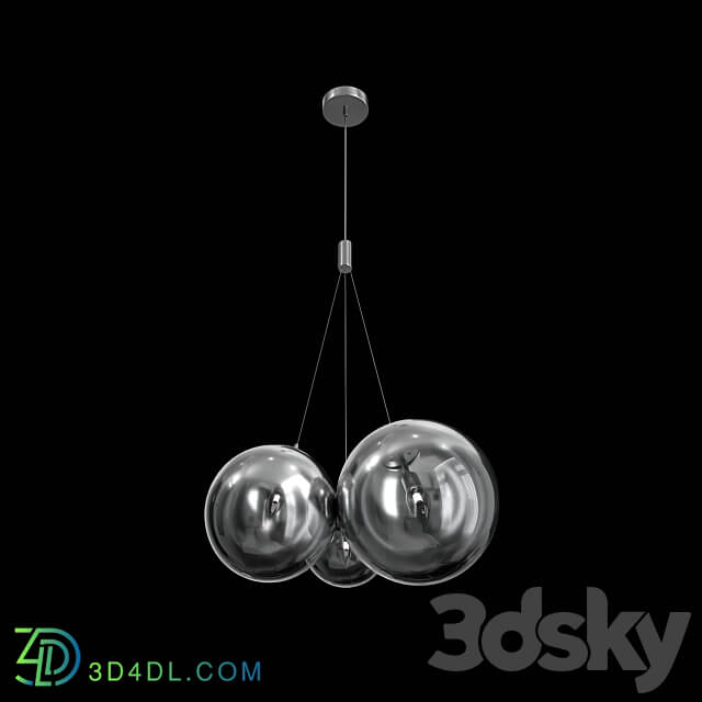 ELCHE SP3 CHROME GOLD COPPER Pendant light 3D Models