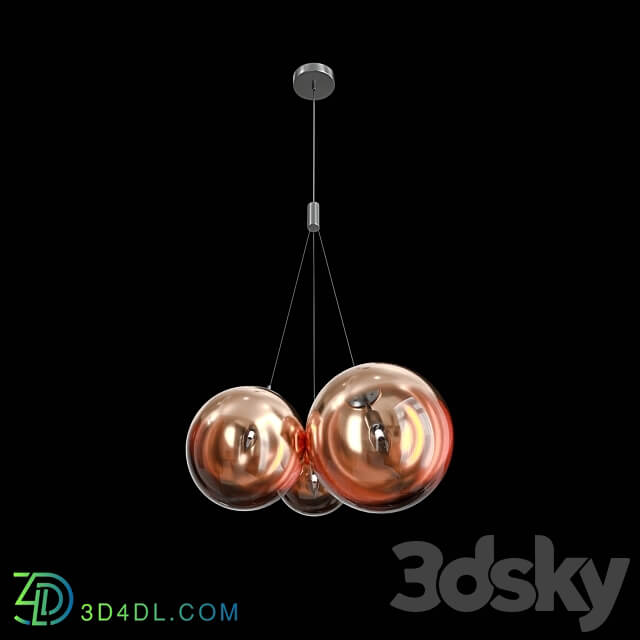 ELCHE SP3 CHROME GOLD COPPER Pendant light 3D Models