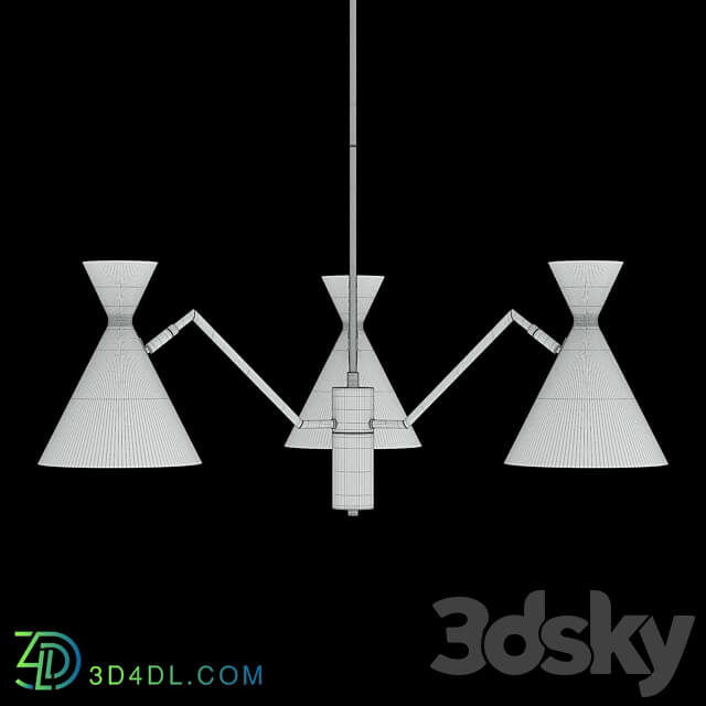 Joven SP3 Gold Black Pendant light 3D Models