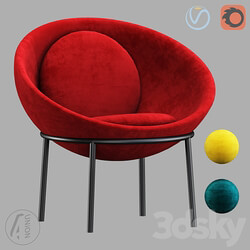 Armchair Round K0049 4Union.ru 3D Models 