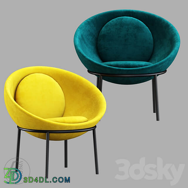 Armchair Round K0049 4Union.ru 3D Models