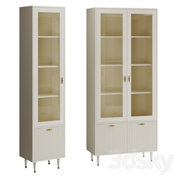 OM Showcase LINA with one and two doors JOMEHOME Wardrobe Display cabinets 3D Models 