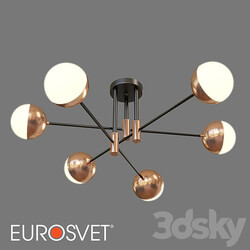 OM Ceiling chandelier Eurosvet 70129 6 Nuvola Ceiling lamp 3D Models 