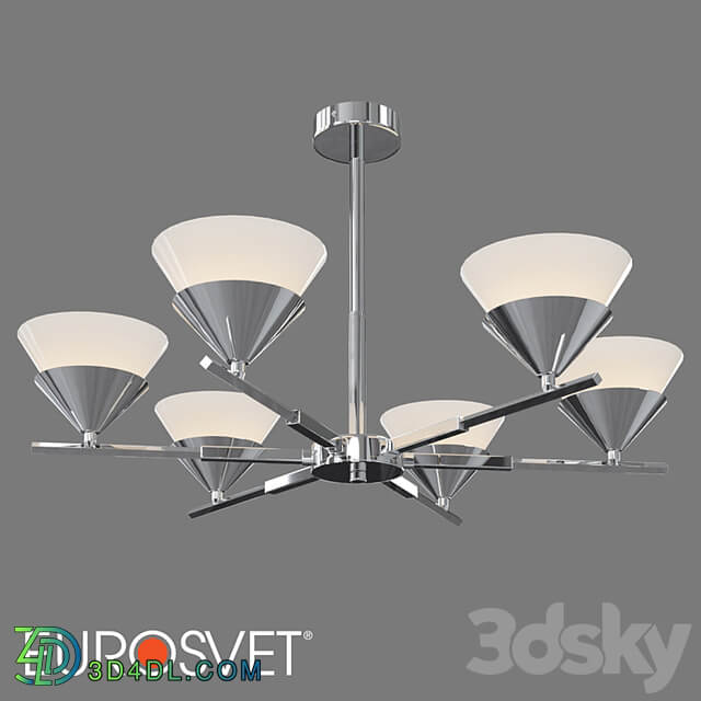 OM Ceiling chandelier with shades Eurosvet 70138/6 Rylee