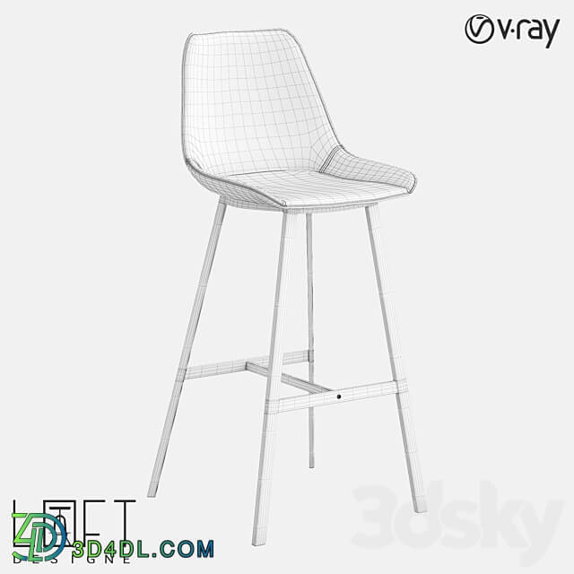 Bar stool LoftDesigne 30156 model 3D Models