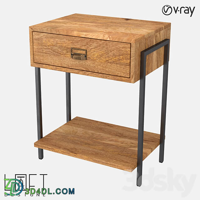 Nightstand LoftDesigne 7011 model Sideboard Chest of drawer 3D Models