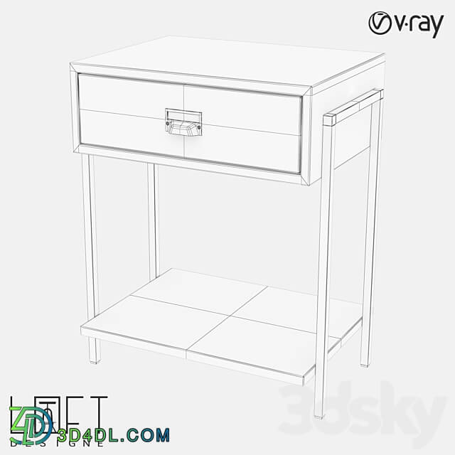 Nightstand LoftDesigne 7011 model Sideboard Chest of drawer 3D Models