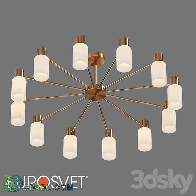 OM Ceiling chandelier in loft style Eurosvet 70160/12 Vegga