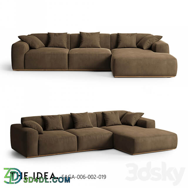 OM THE IDEA corner modular sofa SAGA 006 002 019