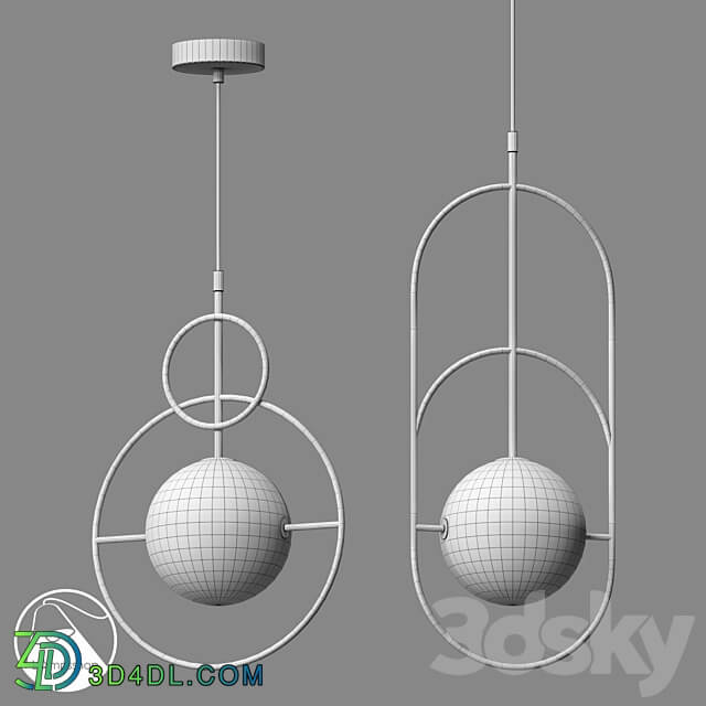 LampsShop.com PDL2423 Pendant Sennit Pendant light 3D Models