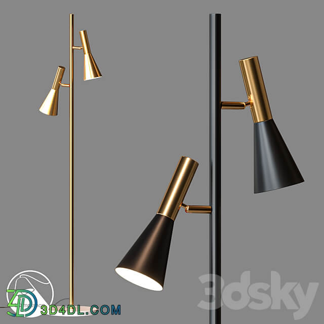 LampsShop.com T6128 Floor Lamp Route 3D Models