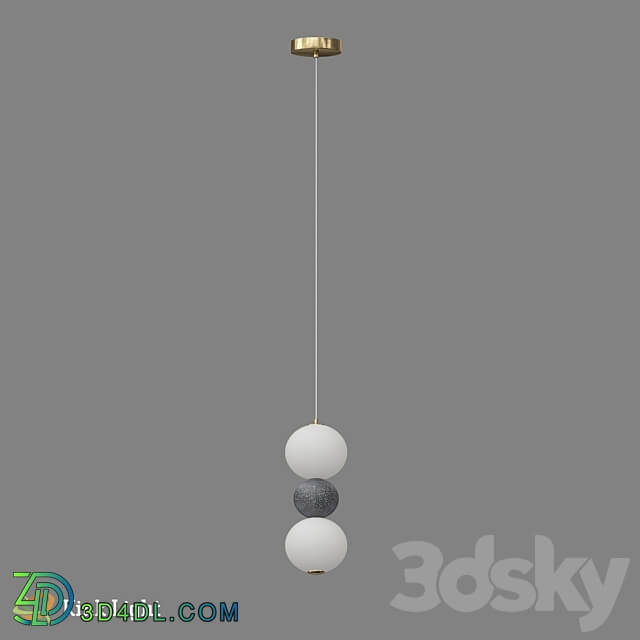 Black Moni hanger Pendant light 3D Models