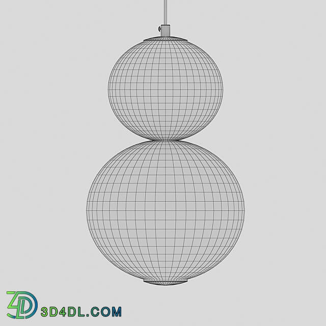 Black Moni hanger Pendant light 3D Models