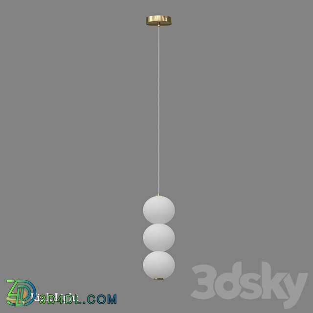 Suspension Moni white Pendant light 3D Models