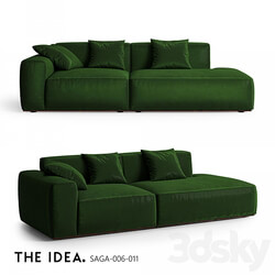OM THE IDEA modular sofa SAGA 006 011 3D Models 
