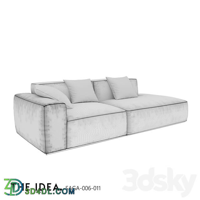 OM THE IDEA modular sofa SAGA 006 011 3D Models