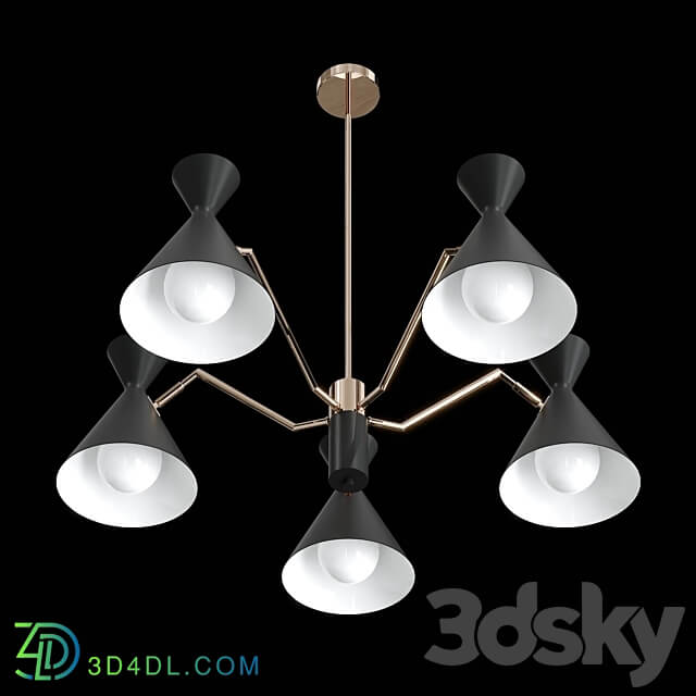 Joven SP5 Gold Black Pendant light 3D Models