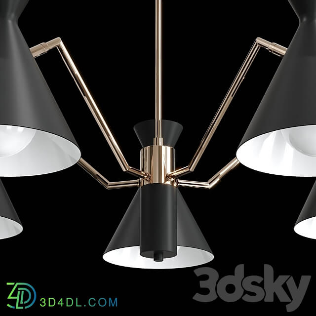 Joven SP5 Gold Black Pendant light 3D Models