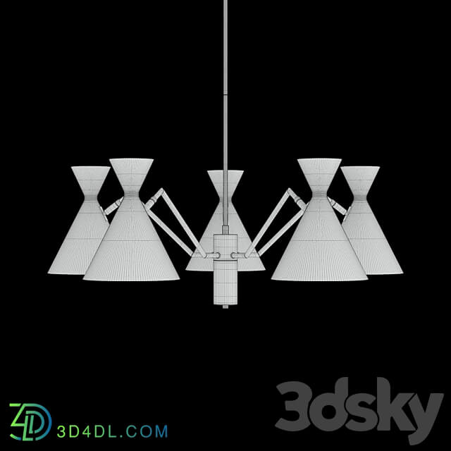 Joven SP5 Gold Black Pendant light 3D Models