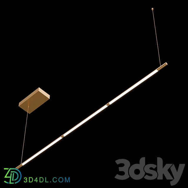 Largo SP33W L1770 Gold Pendant light 3D Models