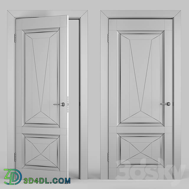 Economy door5 Elegantnie door 3D Models