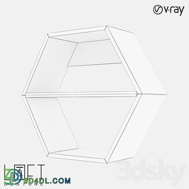 Shelf LoftDesigne 7386 model Other 3D Models