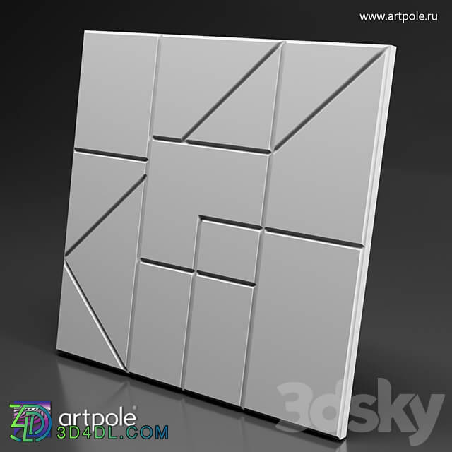 OM 3D panel SPLIT 3D Models