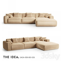 OM THE IDEA corner modular sofa SAGA 008 003 026 