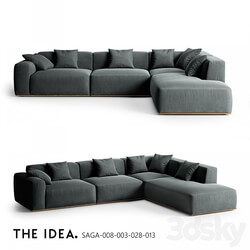 OM THE IDEA corner modular sofa SAGA 008 003 028 013 