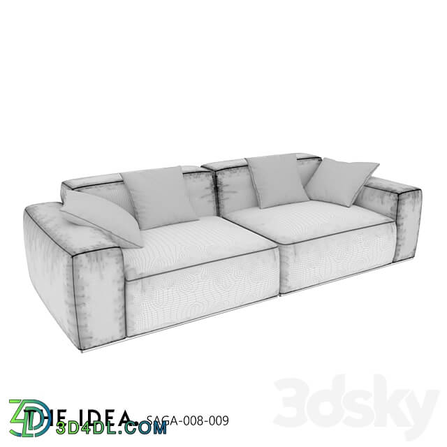 OM THE IDEA modular sofa SAGA 008 009 3D Models