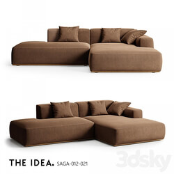 OM THE IDEA corner modular sofa SAGA 012 021 