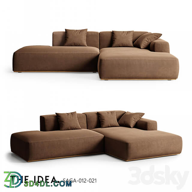 OM THE IDEA corner modular sofa SAGA 012 021