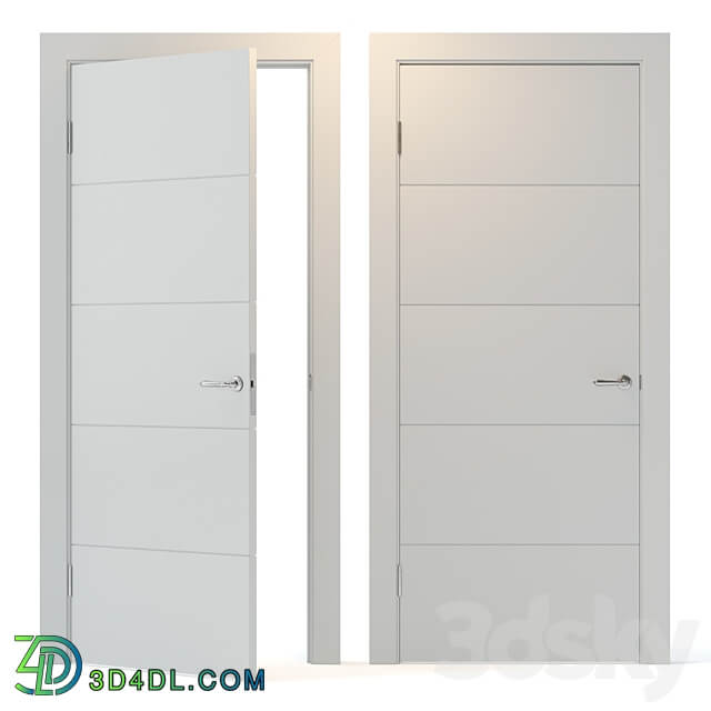 Economy door7 Elegantnie door 3D Models