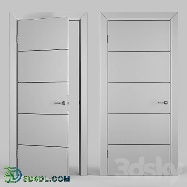 Economy door7 Elegantnie door 3D Models