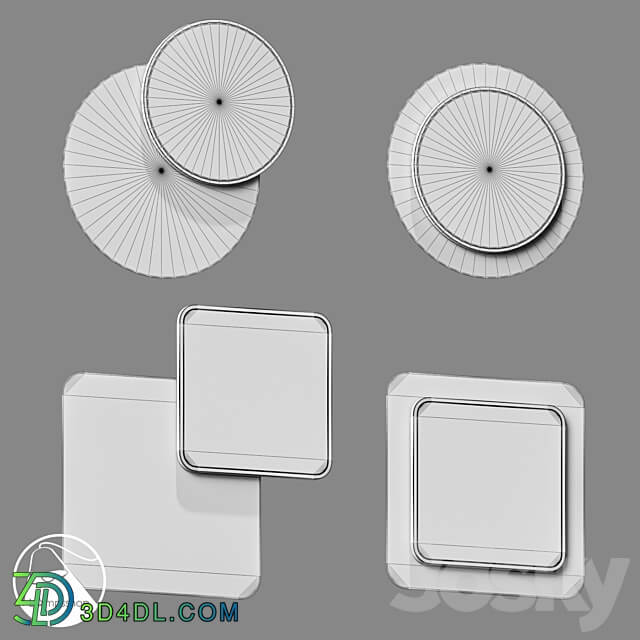 LampsShop.com B4372 Sconce Platan Mix 3D Models