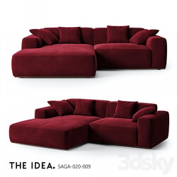 OM THE IDEA corner modular sofa SAGA 020 009 