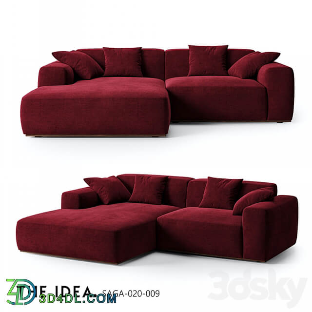 OM THE IDEA corner modular sofa SAGA 020 009