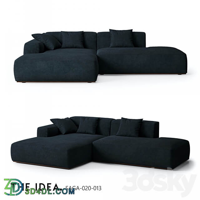 OM THE IDEA corner modular sofa SAGA 020 013 3D Models