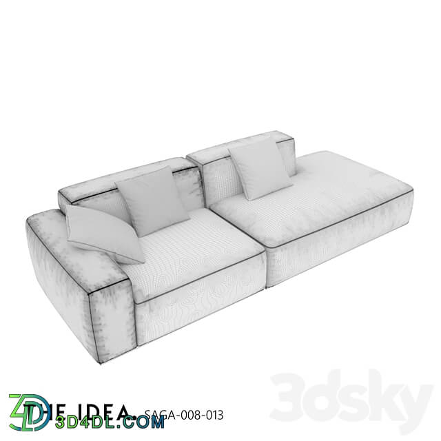 OM THE IDEA modular sofa SAGA 008 013 3D Models