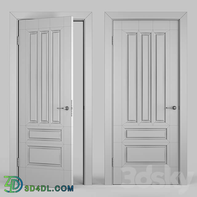 Door Classic2 Elegantnie door 3D Models