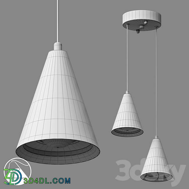 LampsShop.com PDL2427 Pendant Tadpole Pendant light 3D Models