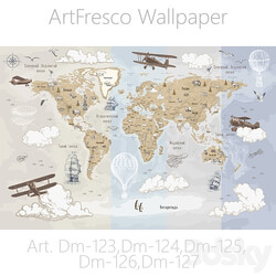 ArtFresco Wallpaper Designer seamless wallpaper Art. Dm 123, Dm 124, Dm 125, Dm 126, Dm 127 OM 